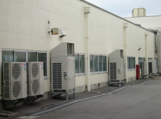 広島県　精密機械製造工場　工場内空調更新